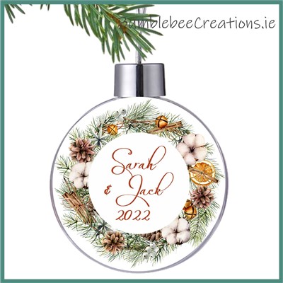 Spiced Orange Wreath Christmas Bauble